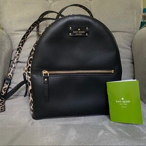 NWOT Kate Spade Grove street Sammi leopard backpak